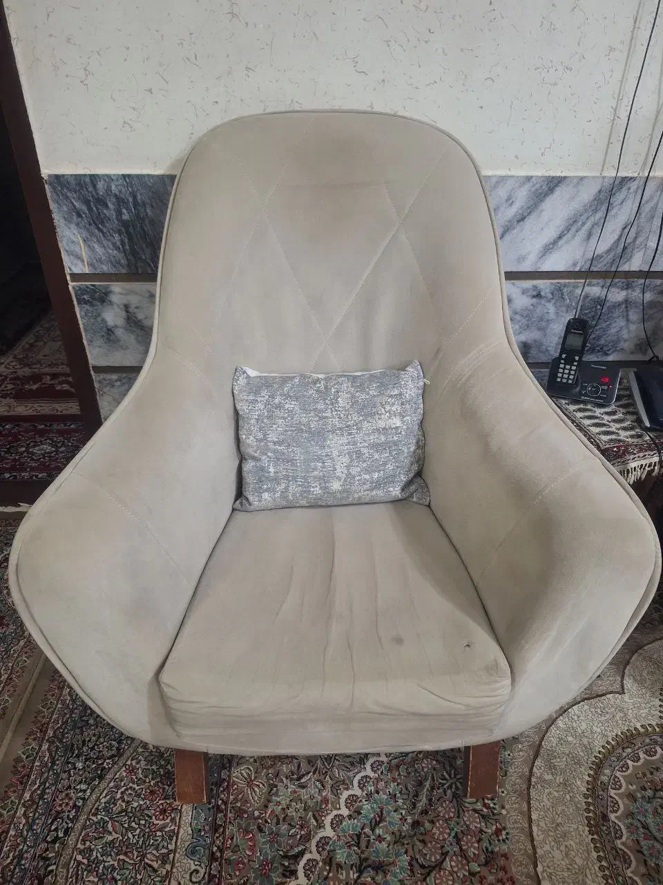 مبل سفید|مبلمان خانگی و میز عسلی|گناباد, |دیوار