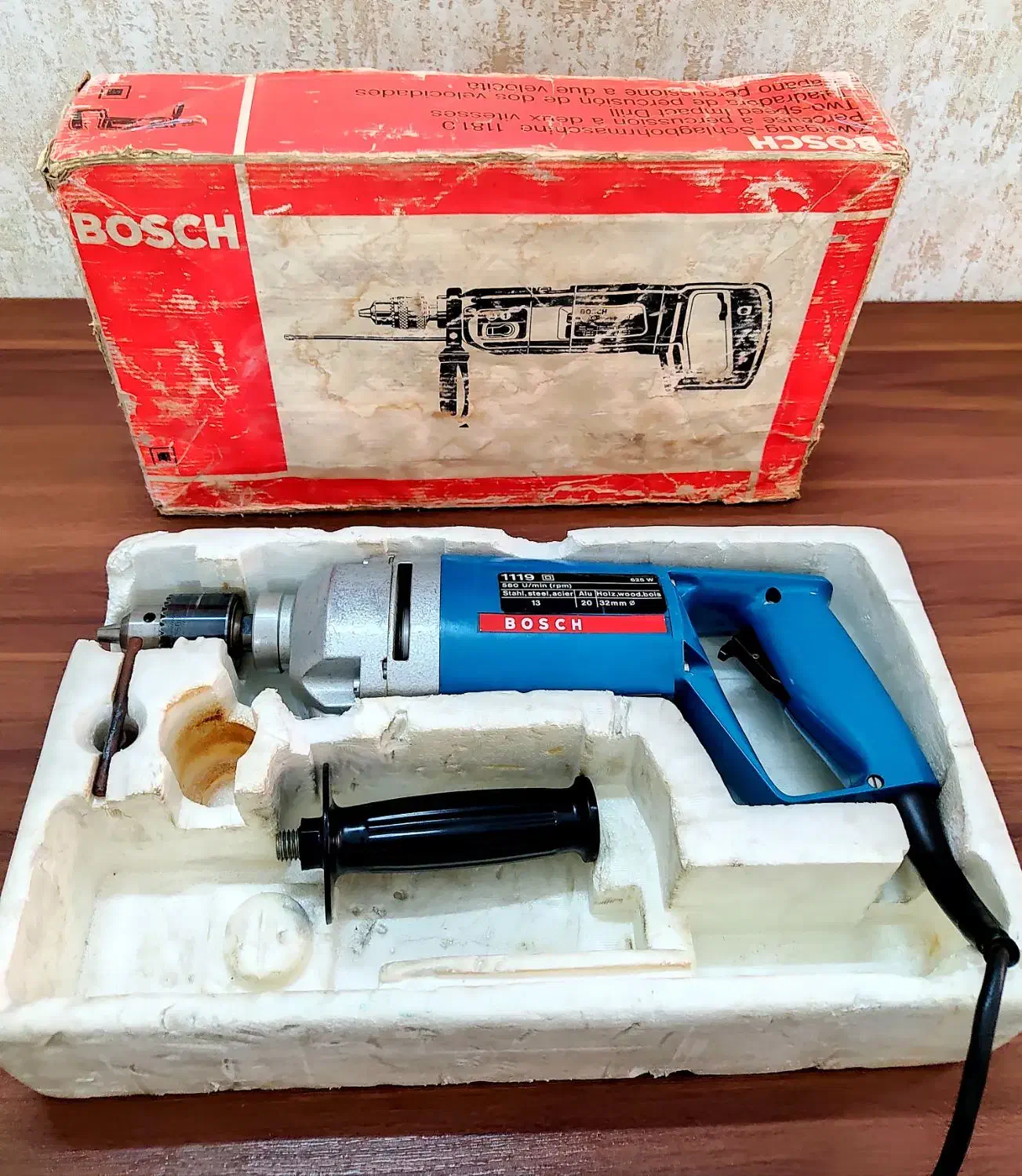 دریل دلر بوش مدل 1119 آلمان غربی سابق پلاک فلزی نو|کلکسیون اشیاء عتیقه|قم, کیوانفر|دیوار