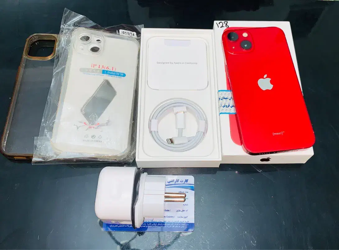 iPhone 13 128 gig  باتری۸۶ با کلگی شارژر ۲ سیم|موبایل|اسلام‌شهر, مظفریه|دیوار
