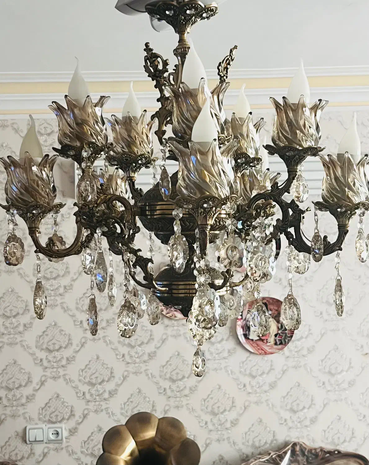 لوستر|لوستر و چراغ آویز|قزوین, |دیوار