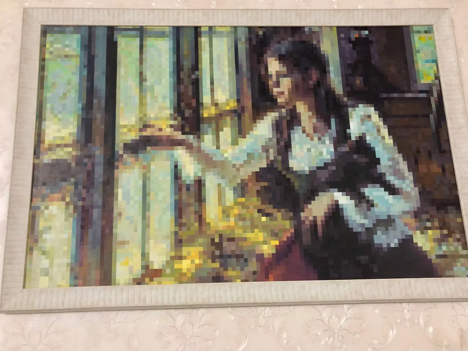 نقاشی رنگ روغن با تکنیک شطرنجی|تابلو، نقاشی، عکس|مشهد, رضاشهر|دیوار