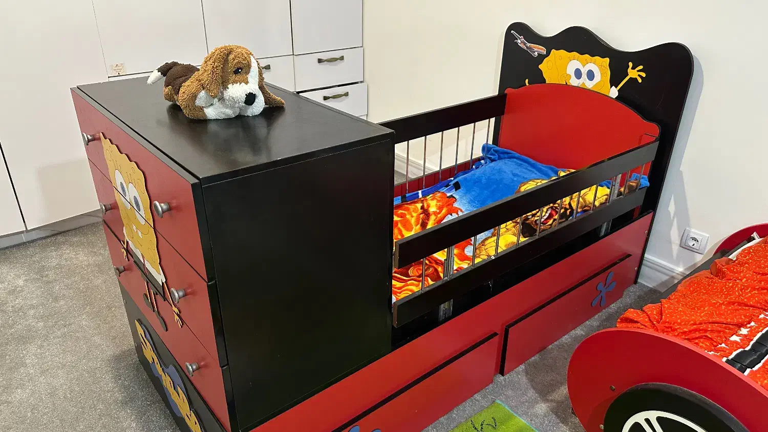 تخت کودک و نوجوان|تخت و سرویس خواب|جم, |دیوار