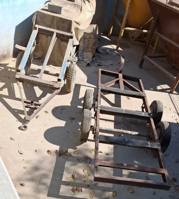 گاری آهنی چهار چرخ و دو چرخ|ماشینآلات صنعتی|چهارباغ, |دیوار