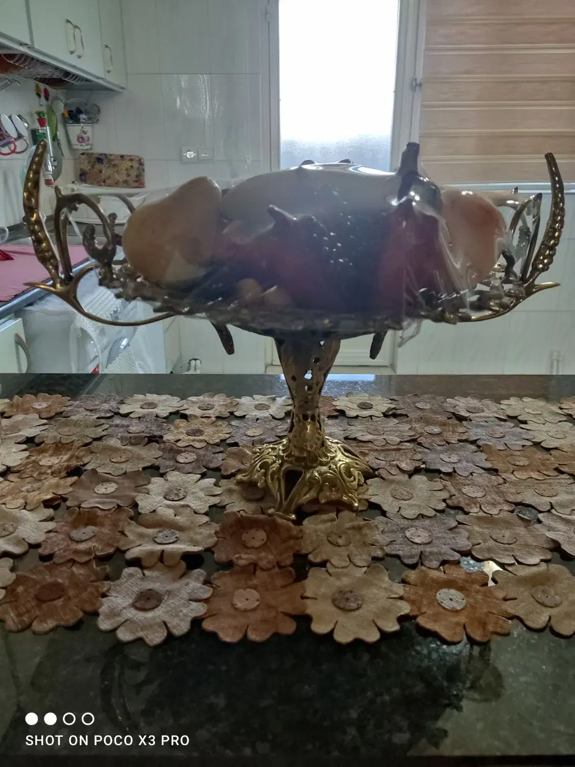 جا میوه ای پایه دار برنز|صنایع دستی و سایر لوازم تزئینی|کرمانشاه, |دیوار