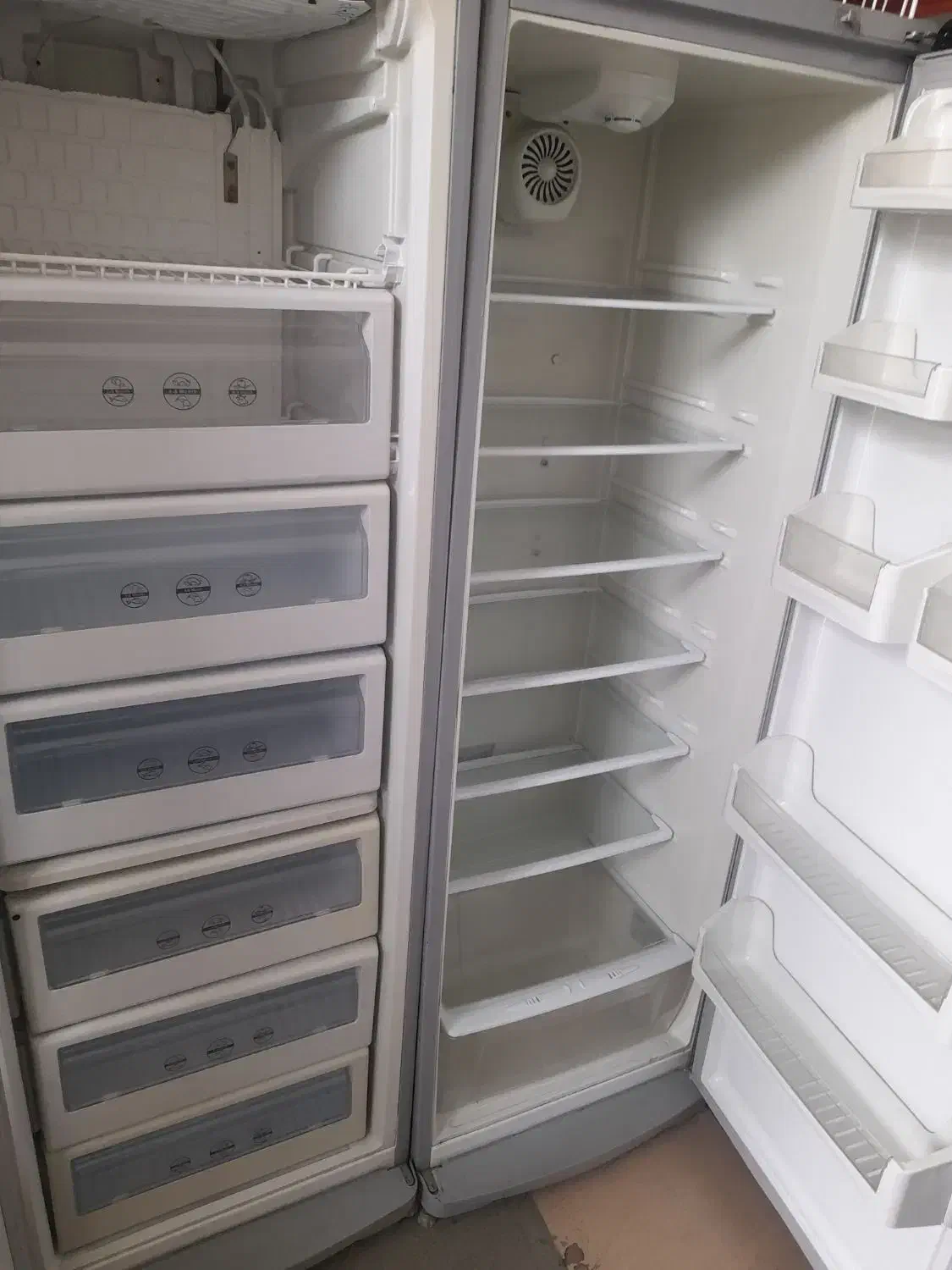 یخچال  دوقلوی نقره ایی سینجر|یخچال و فریزر|الیگودرز, |دیوار