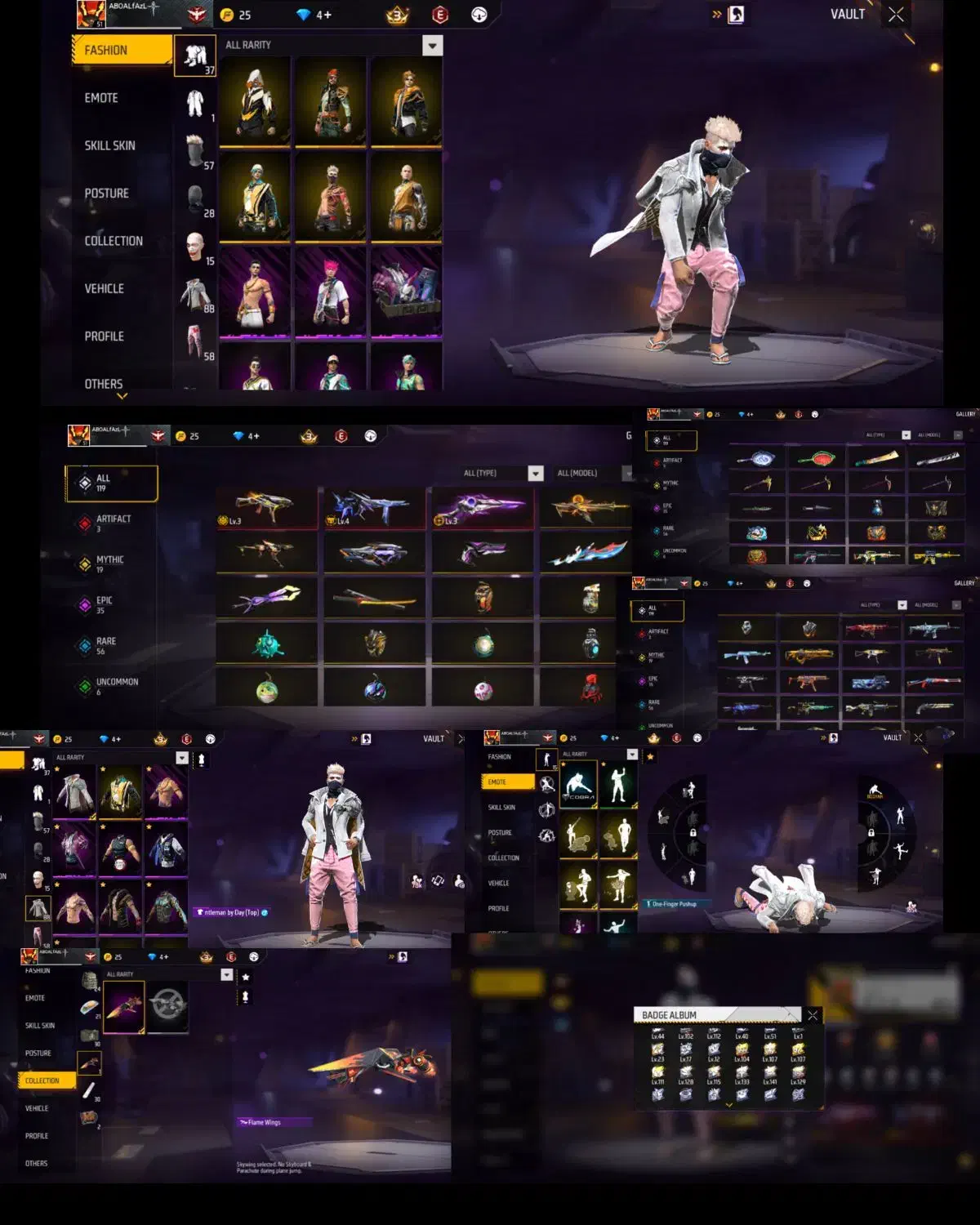 اکانت فری فایر گاد|کنسول، بازی ویدئویی و آنلاین|بندر انزلی, آذربایجان|دیوار