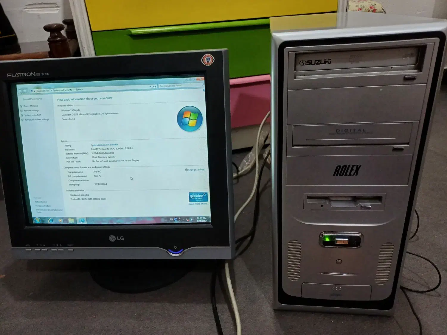 کامپیوتر (کیس و مانیتور)|رایانه رومیزی|امیدیه, |دیوار