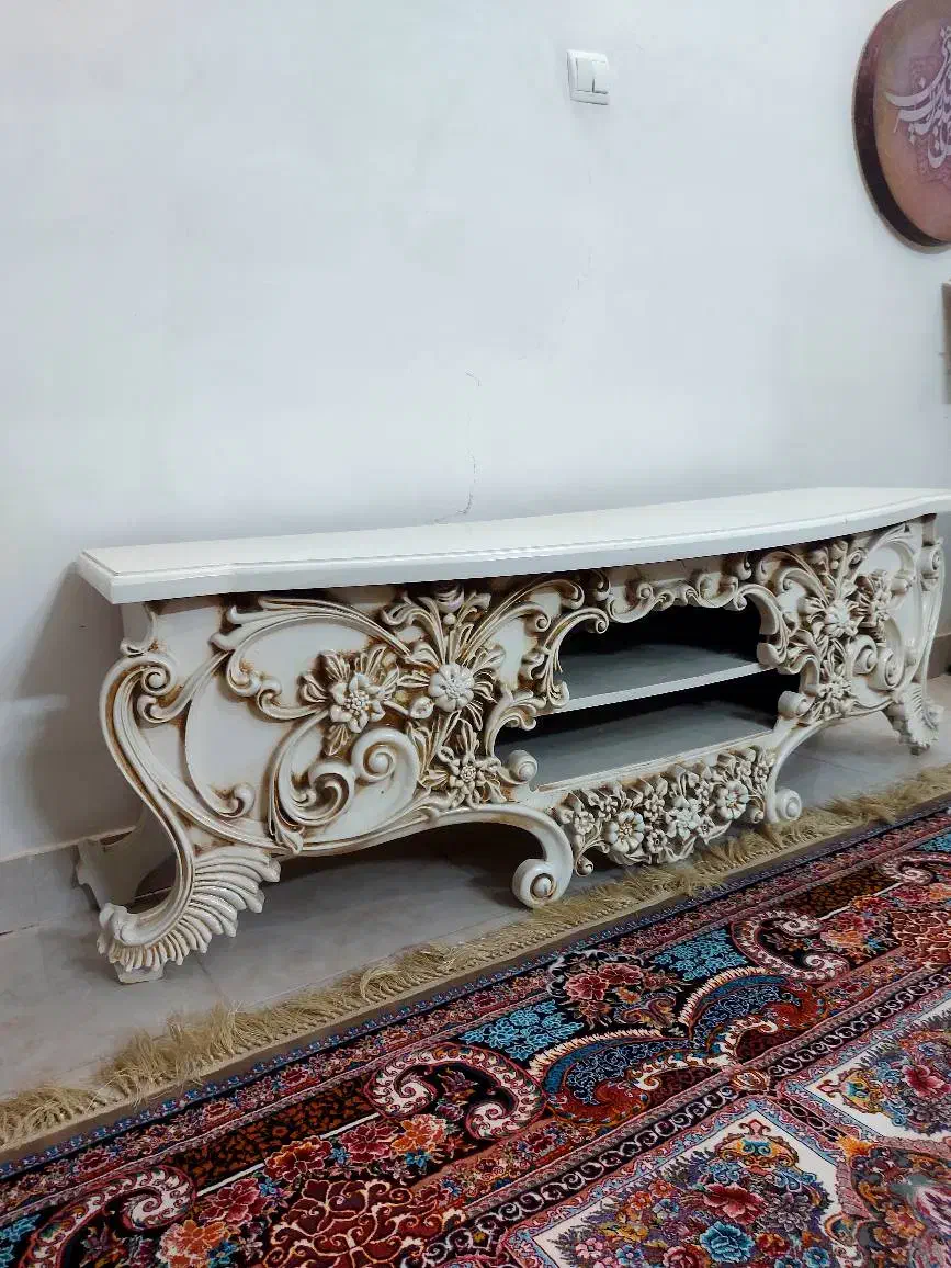 میز تلویزیون منبت کاری شده|میز تلویزیون|فشاپویه, |دیوار