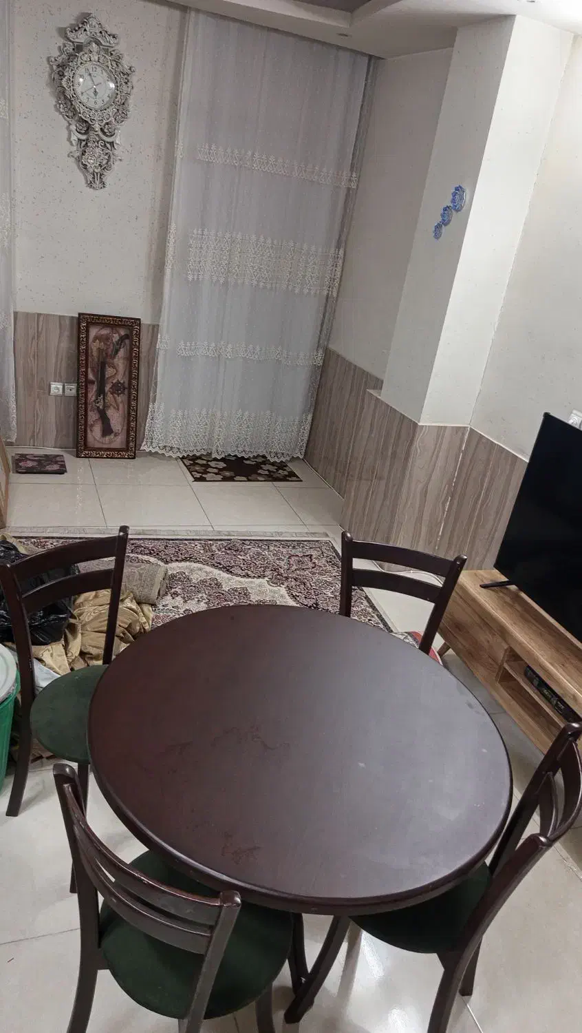 میز و صندلی چهار نفره|میز و صندلی غذاخوری|ابریشم, |دیوار