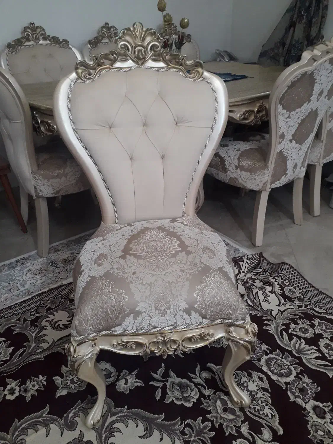 میزغذاخوری سلطنتی هشت نفری|میز و صندلی غذاخوری|صفادشت, |دیوار