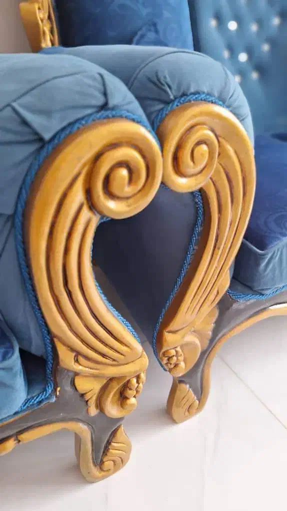 مبلمان سلطنتی ۷ نفره|مبلمان خانگی و میز عسلی|مشکیندشت, |دیوار