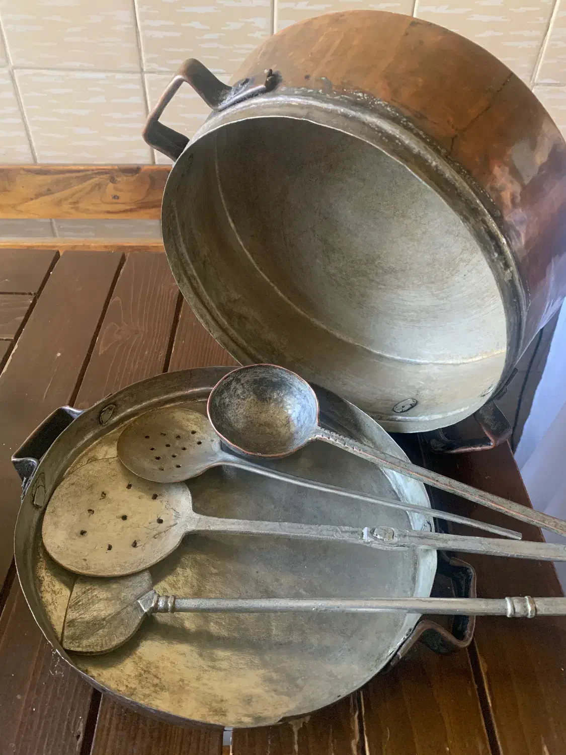 دیگ مسی انتیک|کلکسیون اشیاء عتیقه|تهران, شهرک امید|دیوار