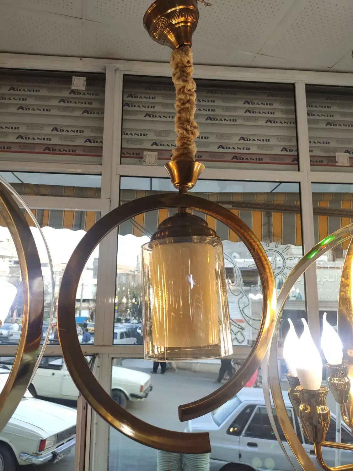 لوستر تک شعله|لوستر و چراغ آویز|سنندج, |دیوار