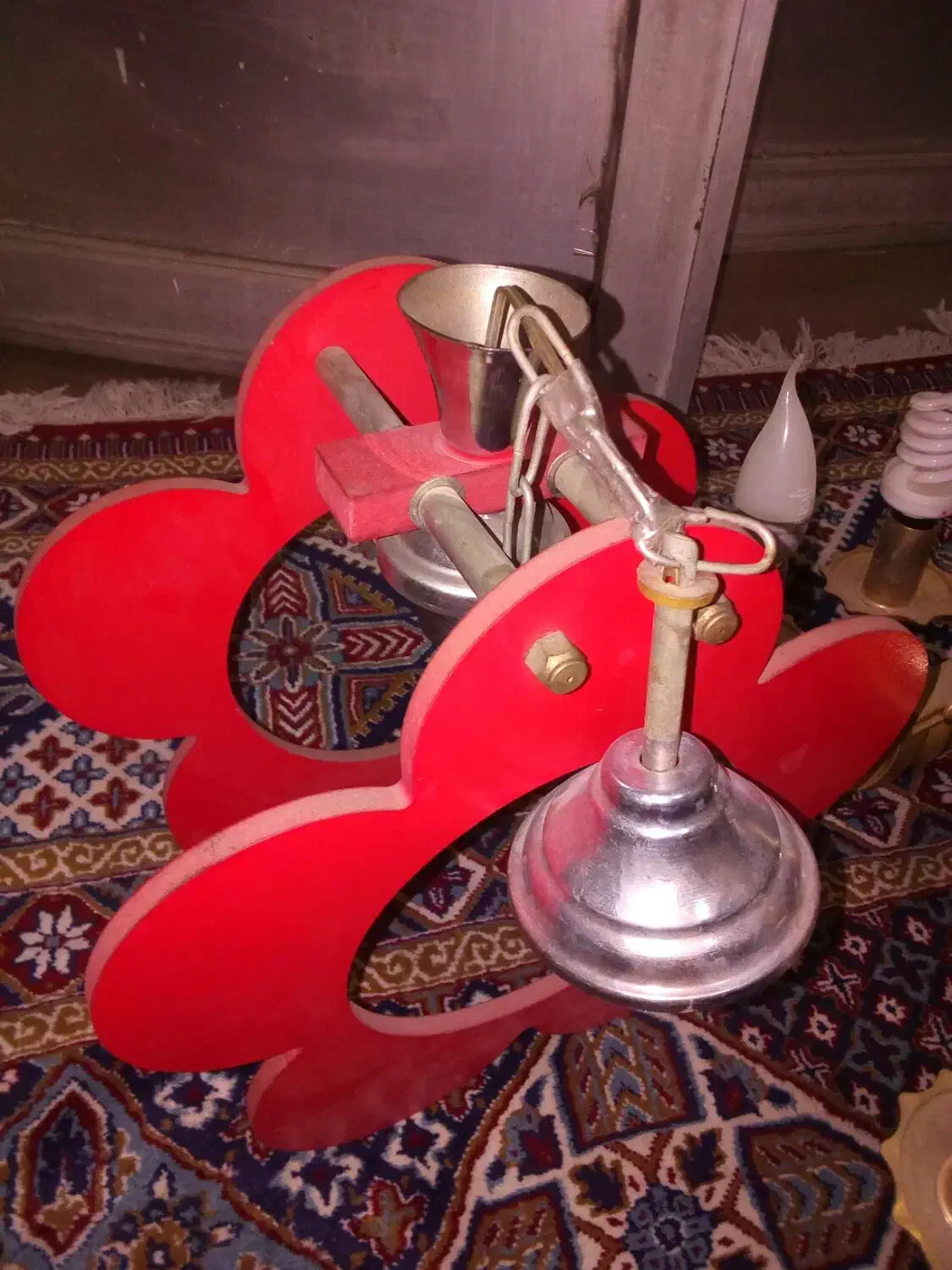 لوستر  استیل.  چراغ گازی|لوستر و چراغ آویز|نیشابور, مدرس|دیوار