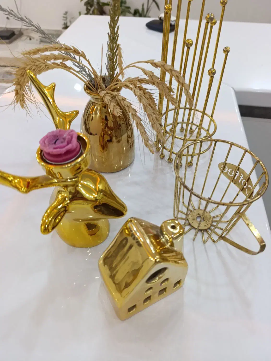 یه سری مجسمه طلایی بابهترین جنس پلی استر|مجسمه، تندیس، ماکت|تاکستان, |دیوار