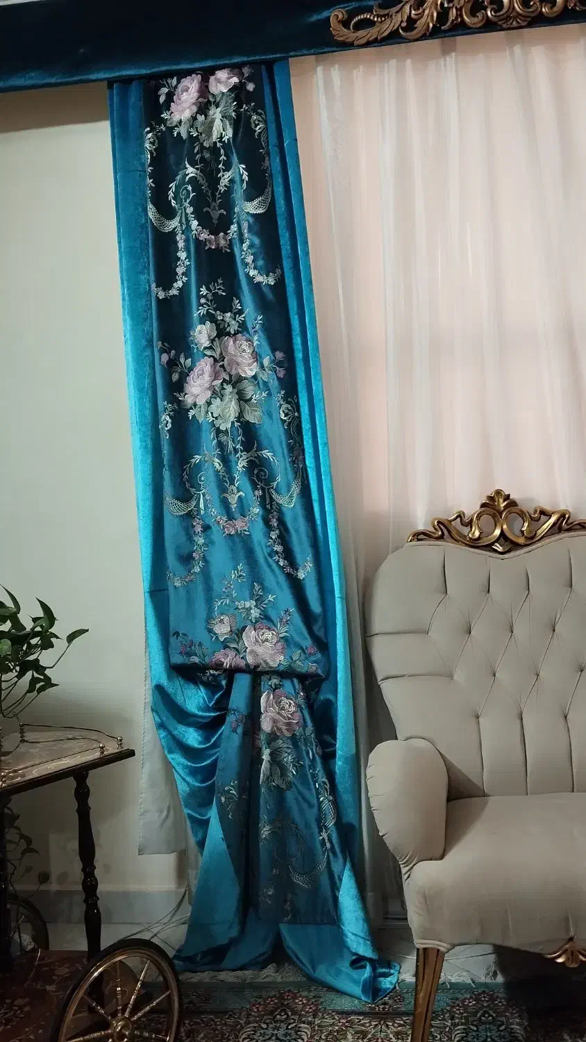 دستک پرده و کتیبه|پرده، رانر، رومیزی|مشهد, عبادی|دیوار