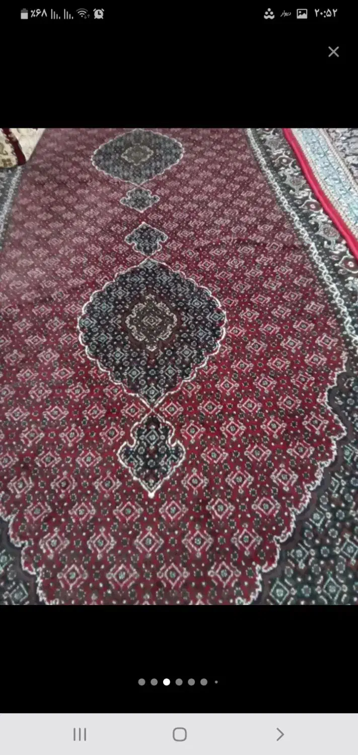 ۲عدد فرش و۱۲ تا پشتی|پشتی|سنندج, |دیوار