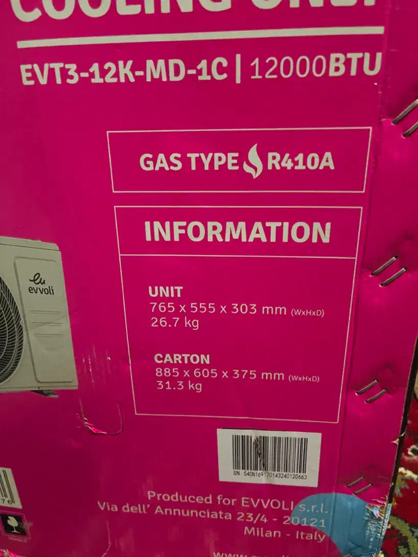 اسپیلت ایوولی ۱۲هزار|کولر گازی و فن‌کوئل|شیراز, کیان شهر|دیوار