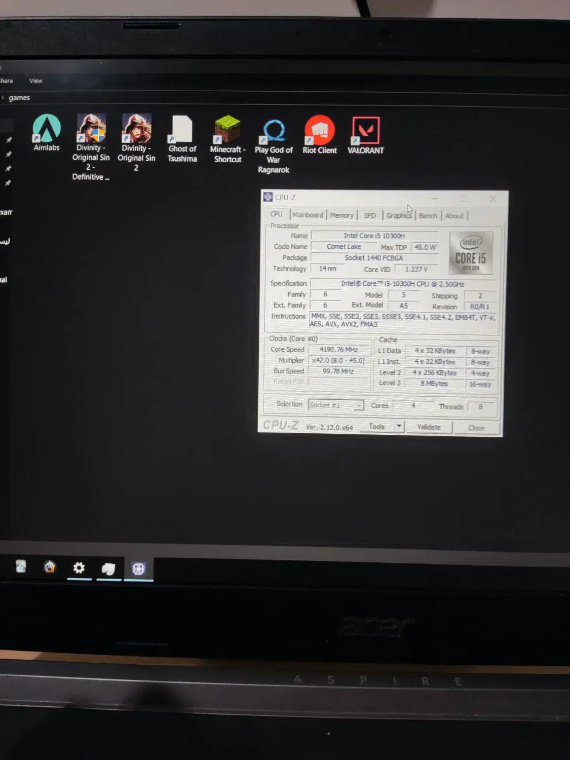 لپتاپ i5 10300h GTX 1650ti|رایانه همراه|آق قلا, |دیوار