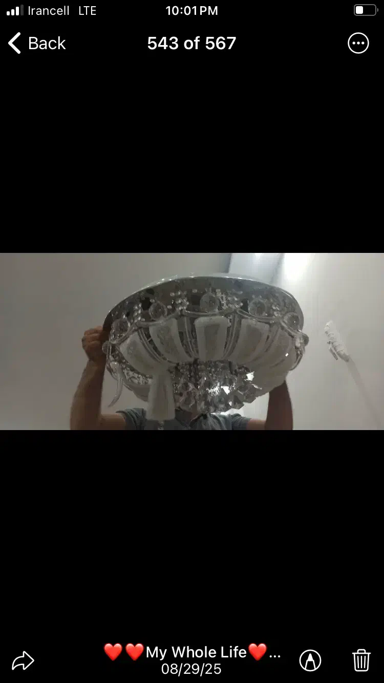 لوستر|لوستر و چراغ آویز|مشهد, آزادشهر|دیوار