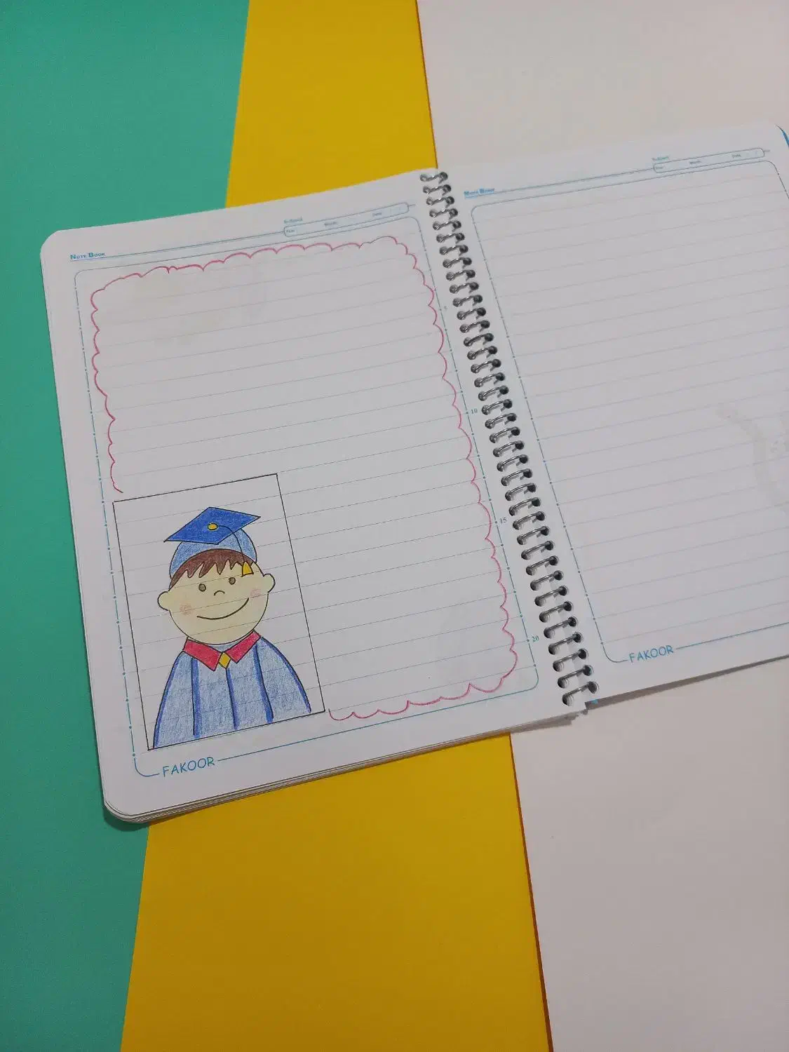 دفتر . دفتر مشق . دفتر نقاشی شده|لوازم التحریر|نیشابور, فردوس شمالی|دیوار