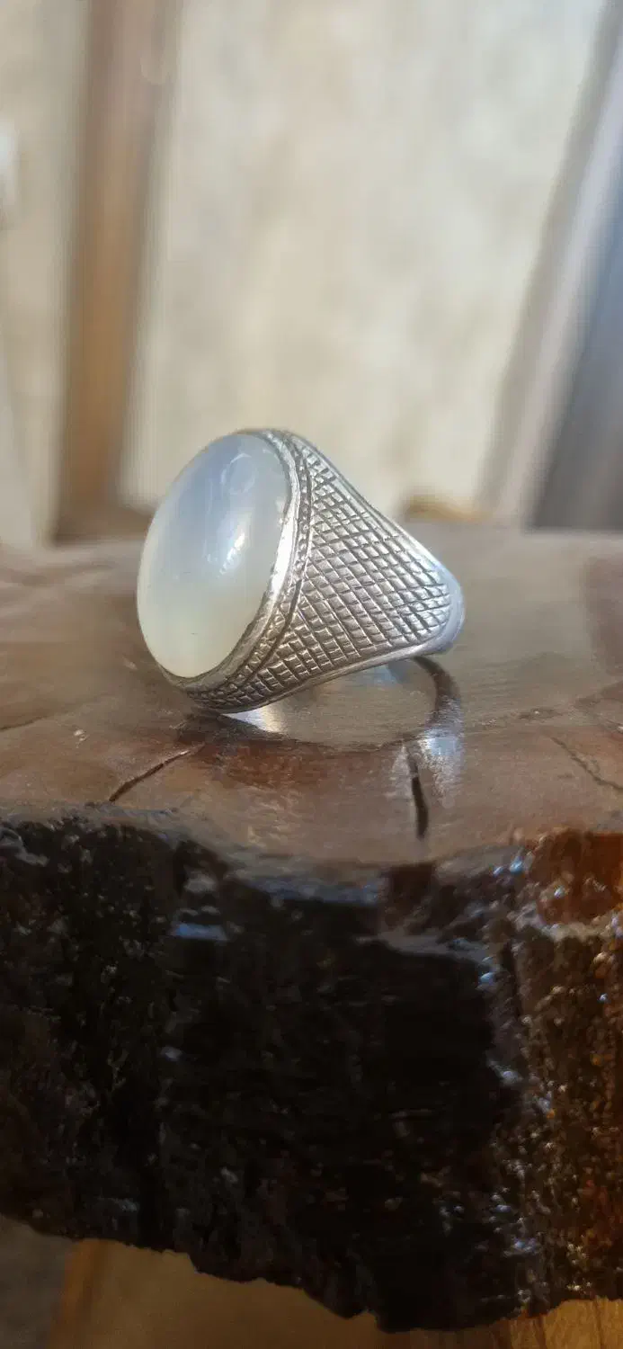 انگشتر عقیق یمانی سفید قدیمی|جواهرات|اصفهان, مسجد مصلی|دیوار