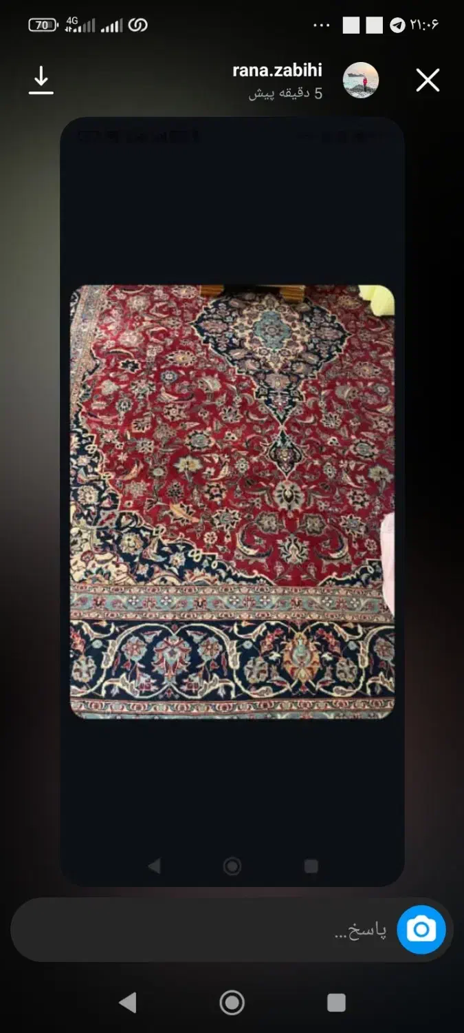 فرش ۱۲متری خوب بدون پوسیدگی وپاره گی مناسب برا باغ|فرش|تبریز, |دیوار