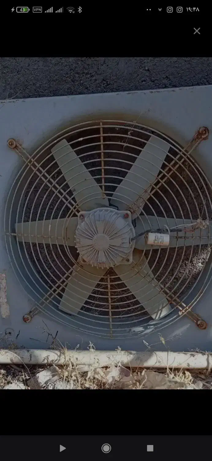 هواکش بزرگ صنعتی|پنکه و تصفیه‌کنندهٔ هوا|میانه, |دیوار