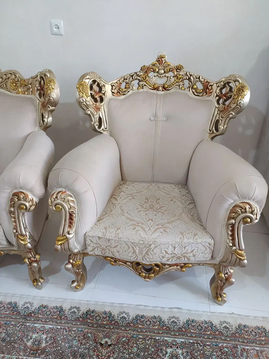 مبلمان سلطنتی منبت کاری|مبلمان خانگی و میز عسلی|اسلامشهر, باغ فیض|دیوار