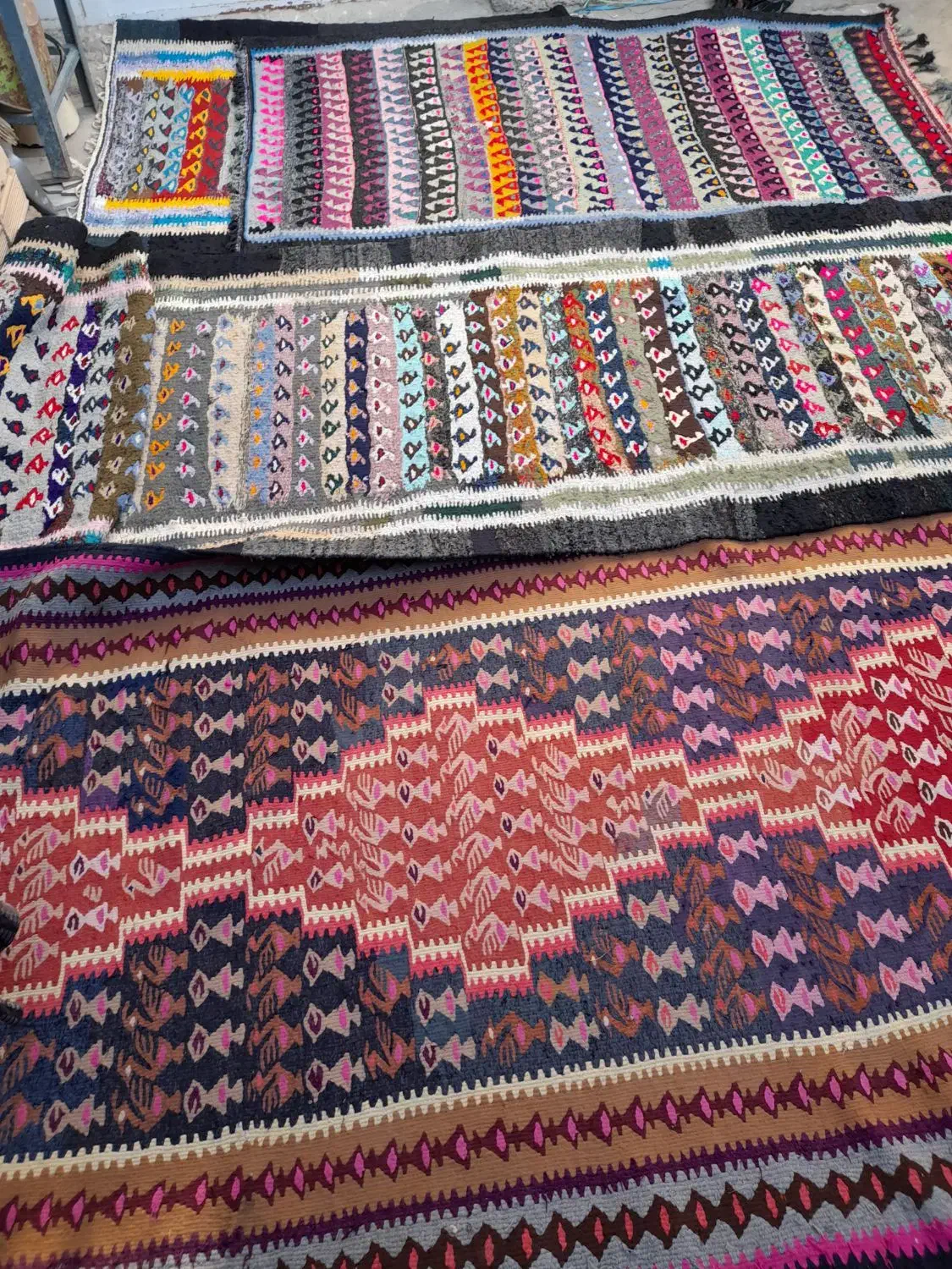 گلیم|گلیم، جاجیم، گبه|هرسین, |دیوار