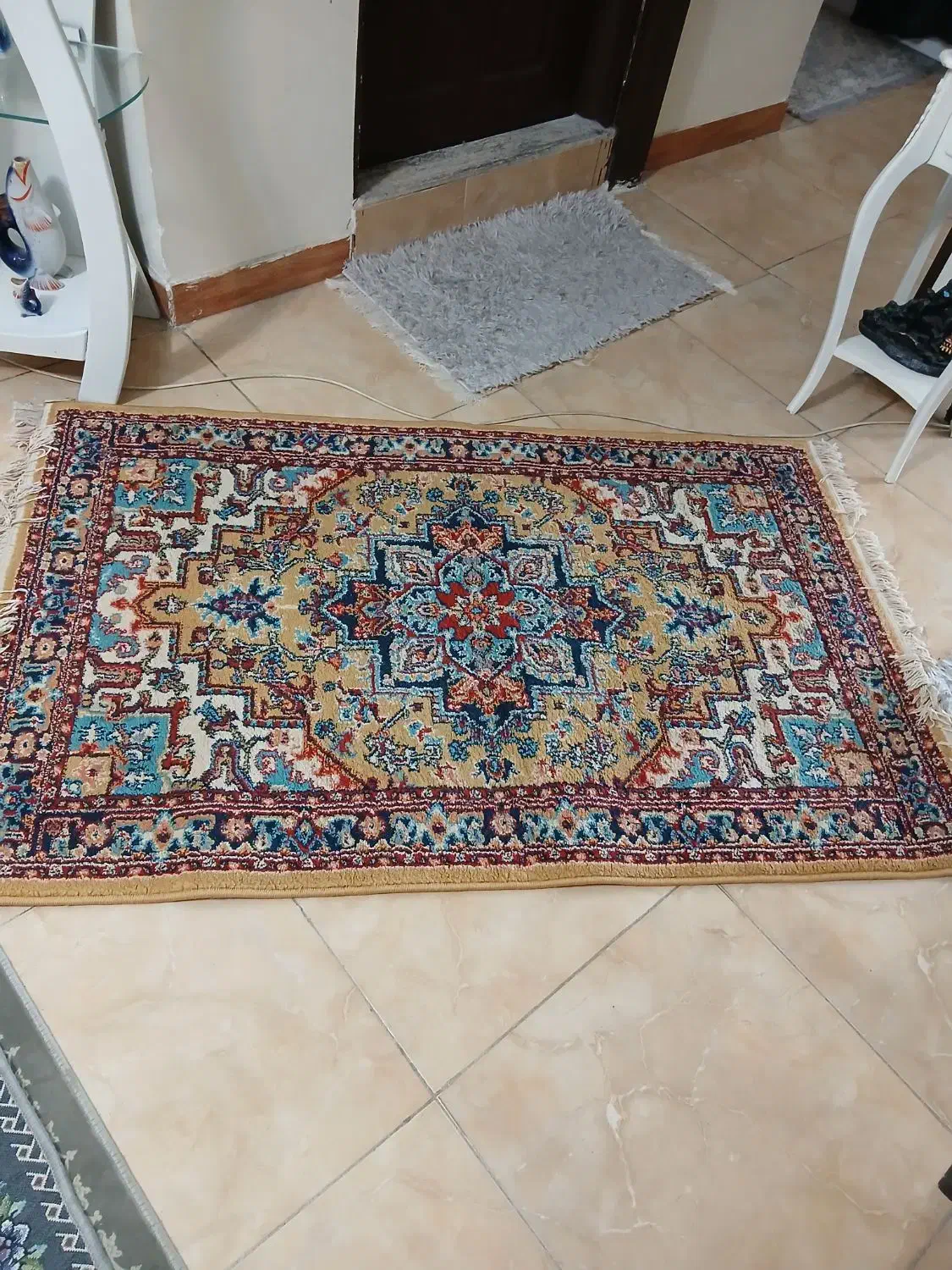 فرش ماشینی یک در یکو نیم|فرش|کرمانشاه, |دیوار