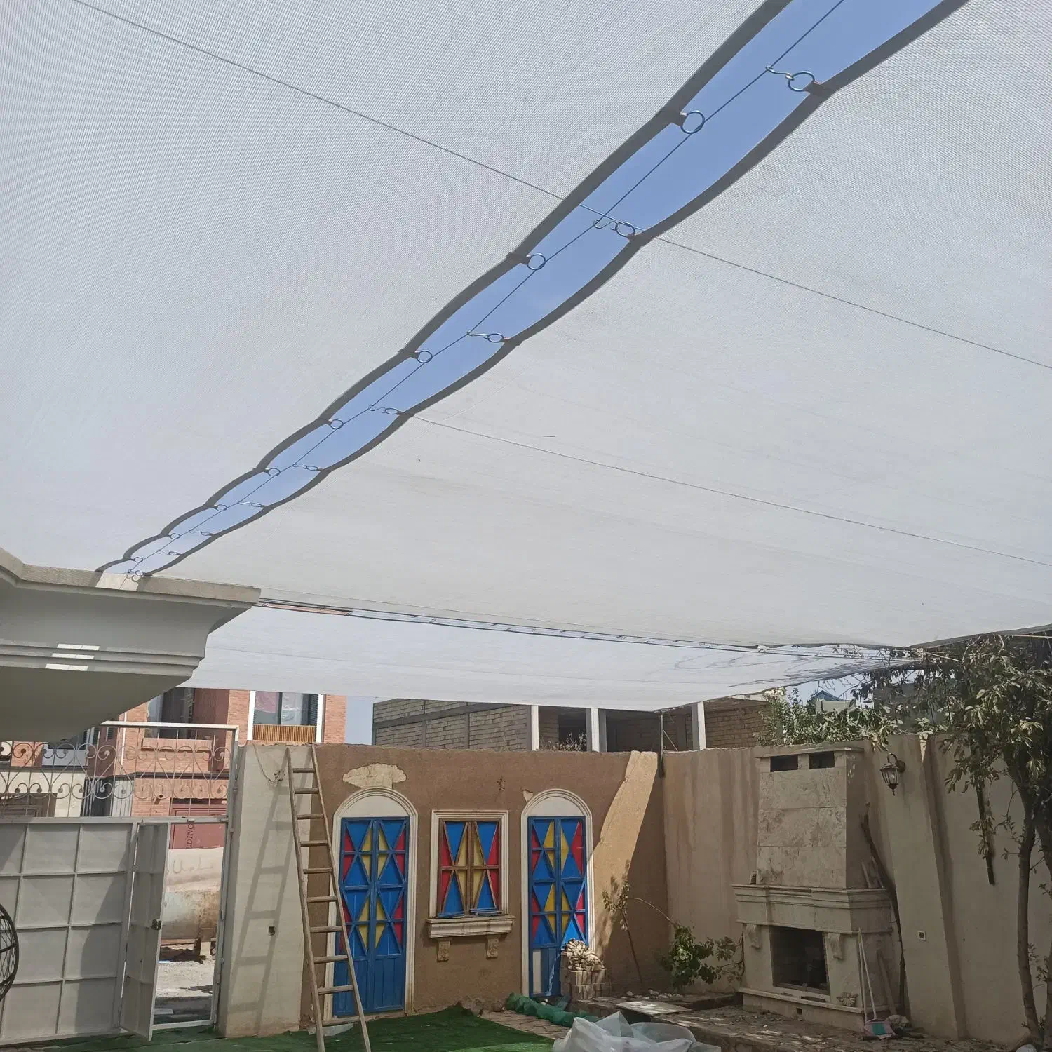 نصب و دوخت تور سایبان و برزنت و پاکت|خدمات پیشه و مهارت|کاشان, شهرک فرهنگیان|دیوار