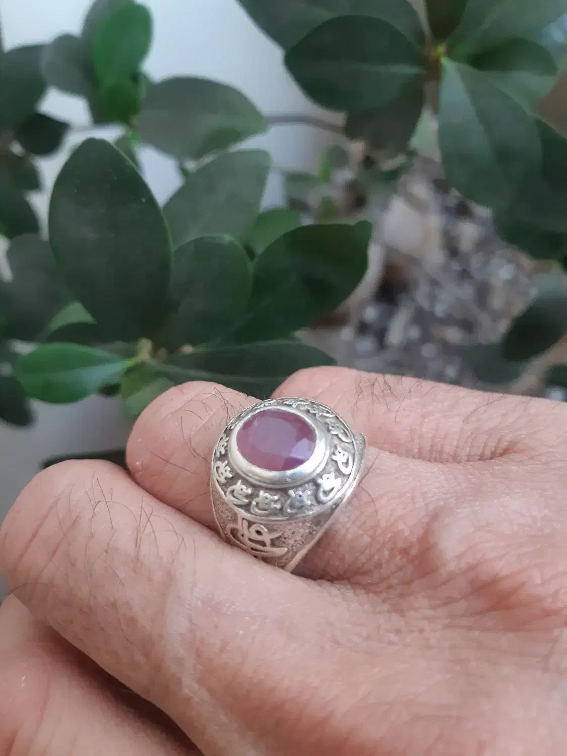 انگشتر نقره یاقوت برمه|جواهرات|کرج, گلشهر|دیوار