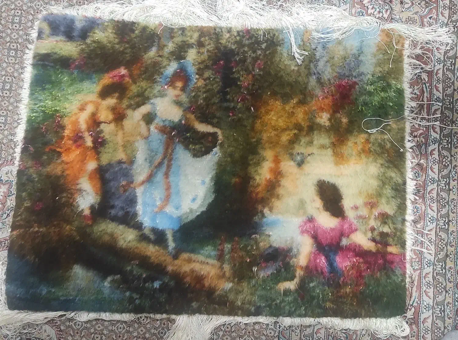 تابلو فرش دستبافت گردشی در قصر ( پرداخت نشده )|تابلو فرش|اردبیل, |دیوار