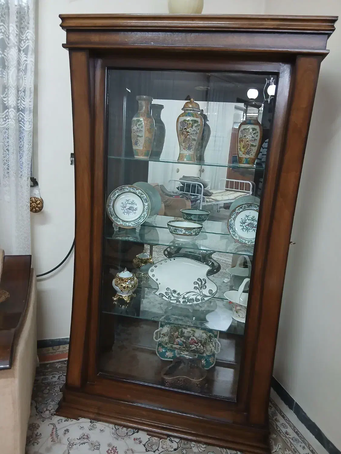 بوفه چوب و شیشه ای|بوفه، ویترین، کنسول|دزفول, |دیوار