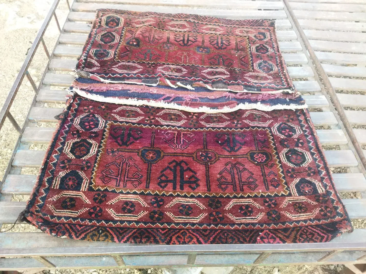 خورجین بزرگ و سالم|گلیم، جاجیم، گبه|اندیمشک, |دیوار