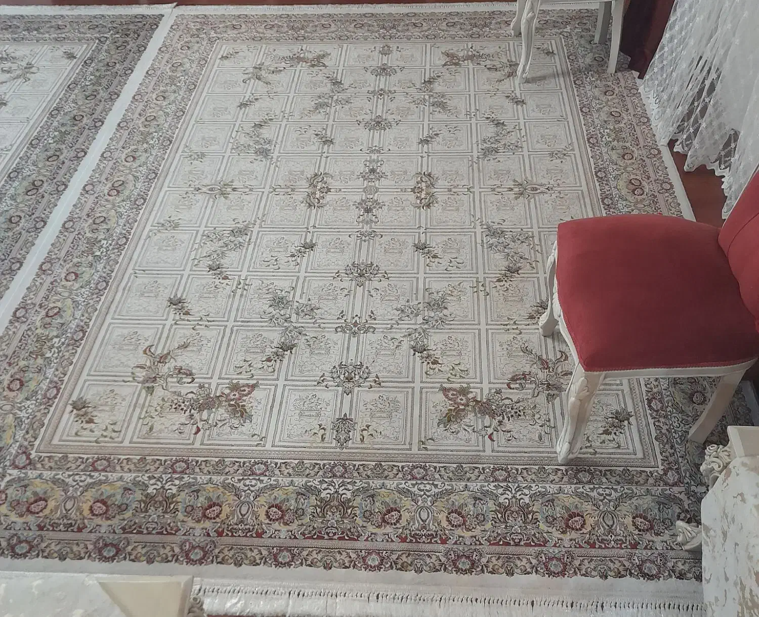 فرش دوعدد ۹ متری ابریشم|فرش|ماسال, |دیوار