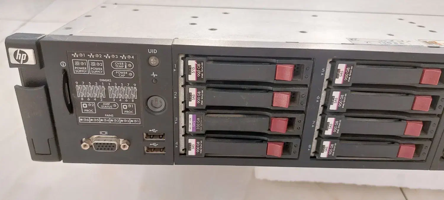 سرور HP DL380-G7 کامل با هارد و رم|رایانه رومیزی|تهران, امیریه|دیوار