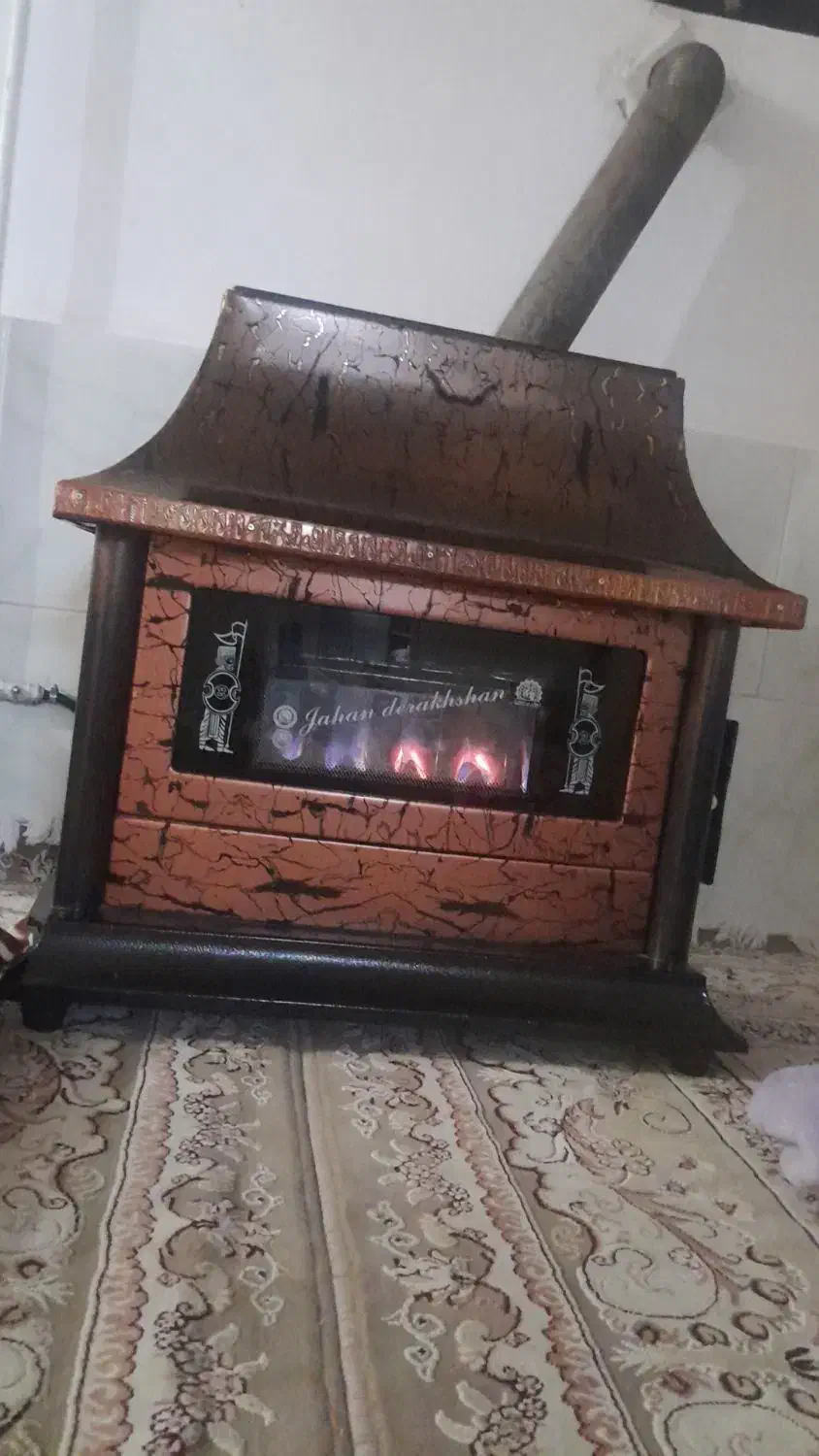 بخاری شومینه  در حد نو|بخاری، هیتر، شومینه|تایباد, |دیوار