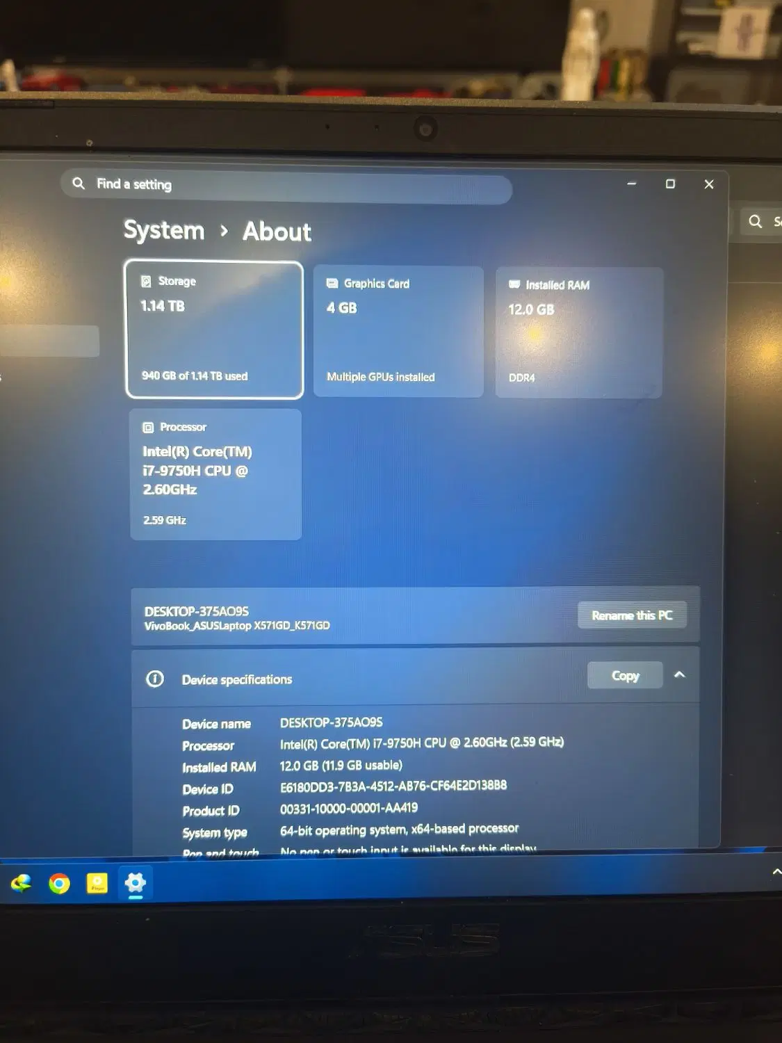 لپ تاپ Asus k571|رایانه همراه|تهران, مهران|دیوار