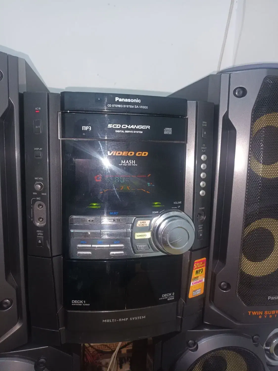 ضبط پاناسونیک vk-800|سیستم صوتی خانگی|اشتهارد, |دیوار