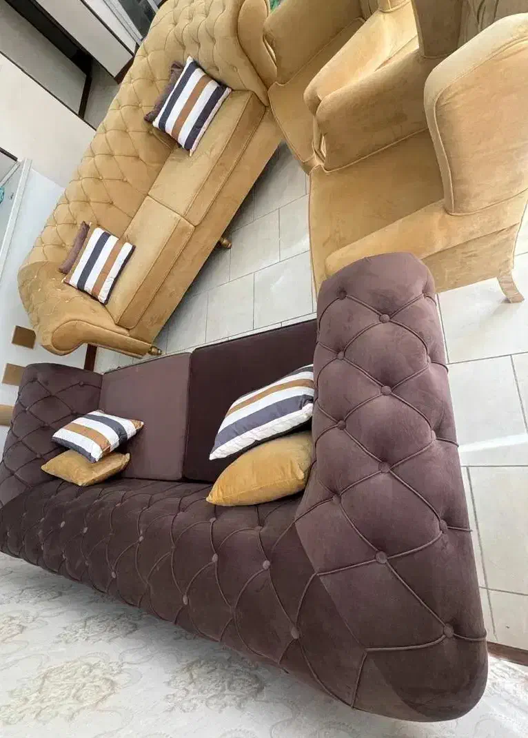 مبل چستر ۸ نفره با پارچه جاسمین خارجی|مبلمان خانگی و میز عسلی|شیراز, قدوسی شرقی|دیوار