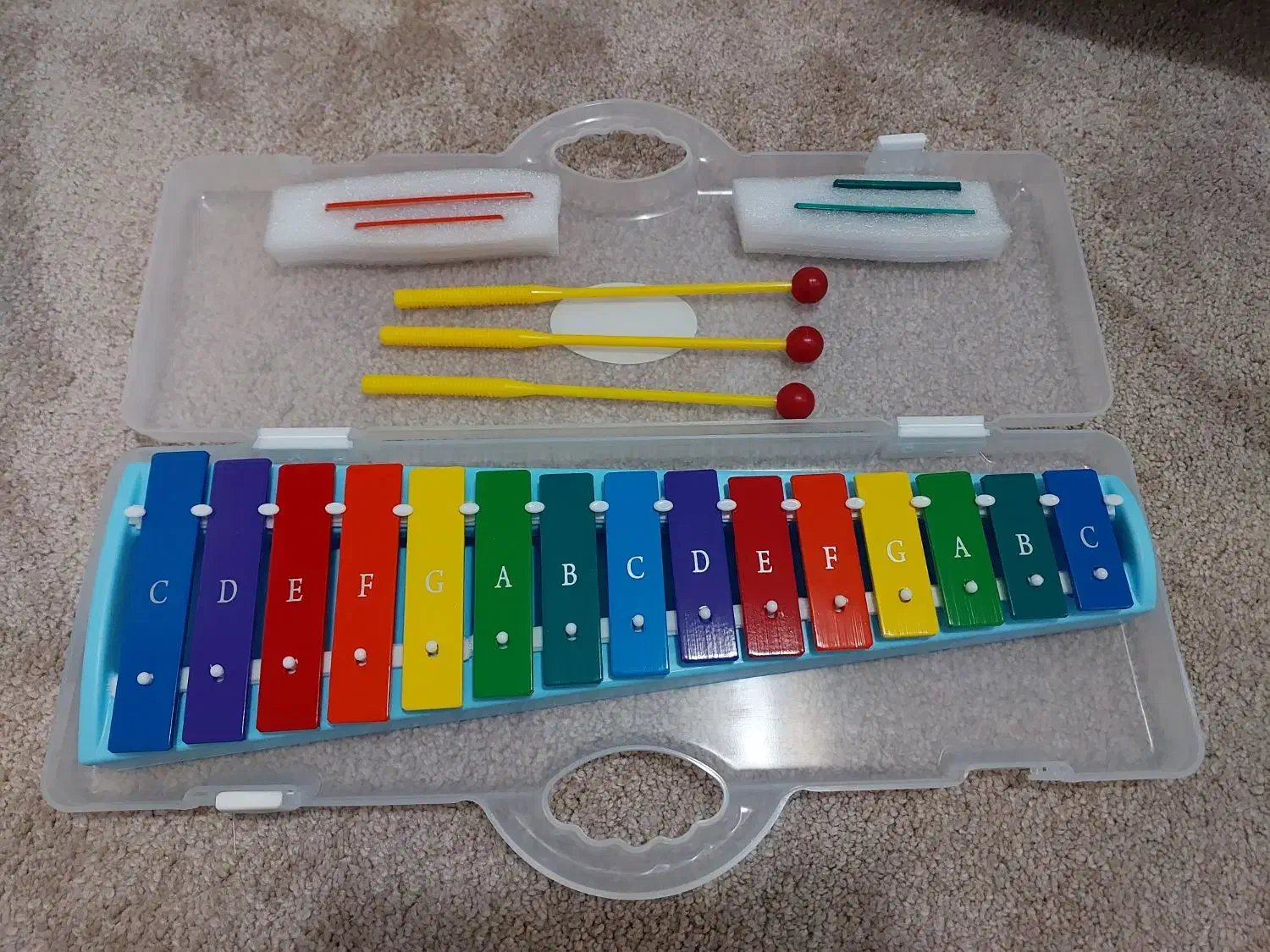 بلز آموزشی 2 اکتاو فروزنده رنگ آبی|اسباب‌‌بازی|ساری, |دیوار