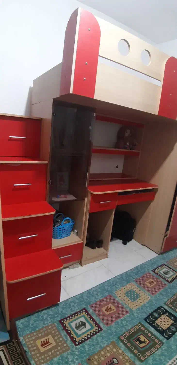 سرویس خواب کودک و نوجوان|تخت و سرویس خواب|قم, چهل درخت‎|دیوار