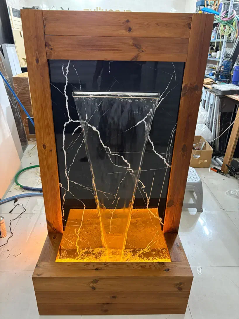 نازل فواره استیل آبنما پرده آب بارانی دیواری کرتین|مصالح و تجهیزات ساختمان|یزد, |دیوار