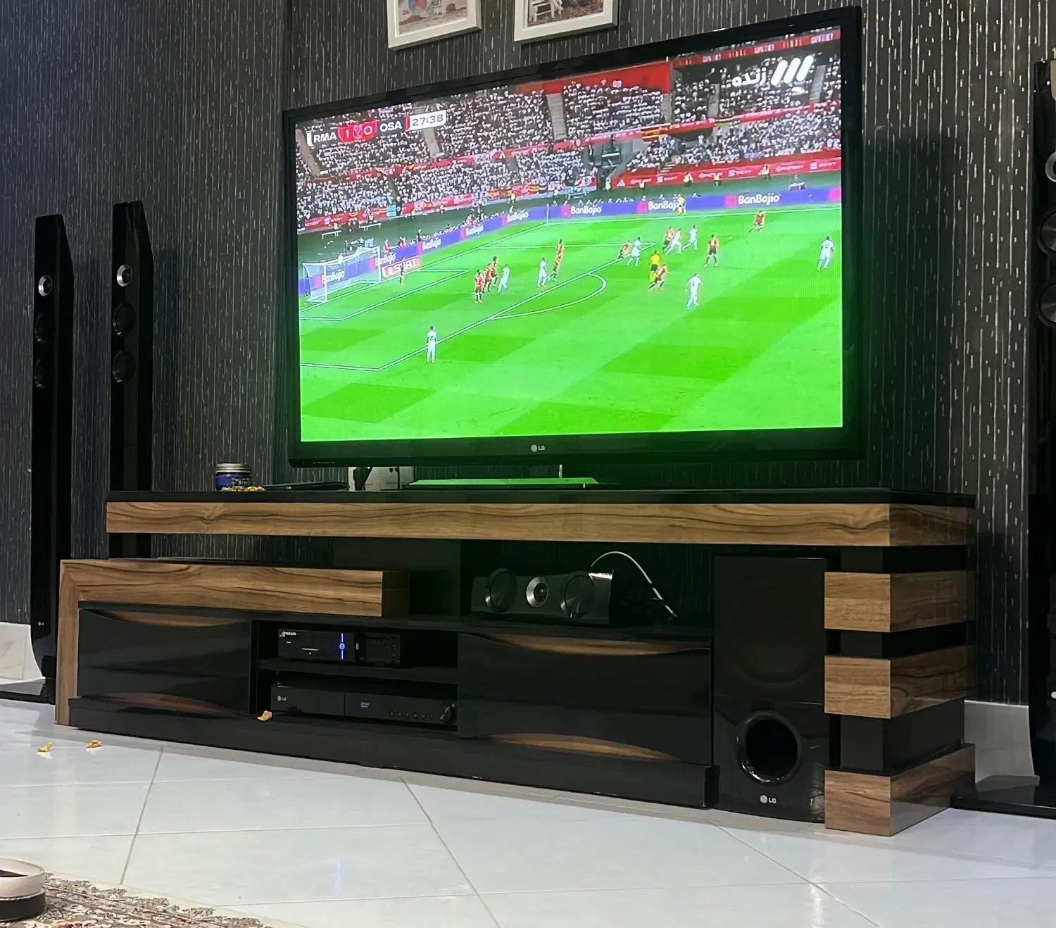 میز تلوزیون میز تی وی زیر تلوزیونی چوبی ام دی اف|میز تلویزیون|شیراز, درکی|دیوار