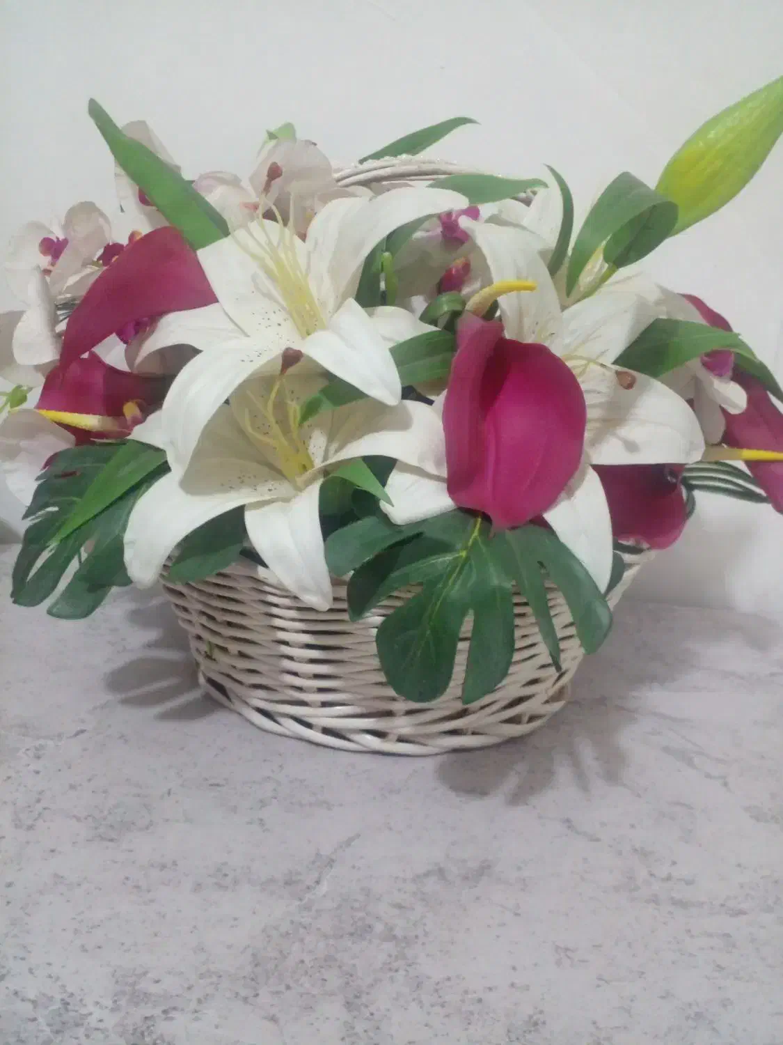 سبدگل مصنوعی خارجی|گل مصنوعی|محمدیه-قزوین, |دیوار