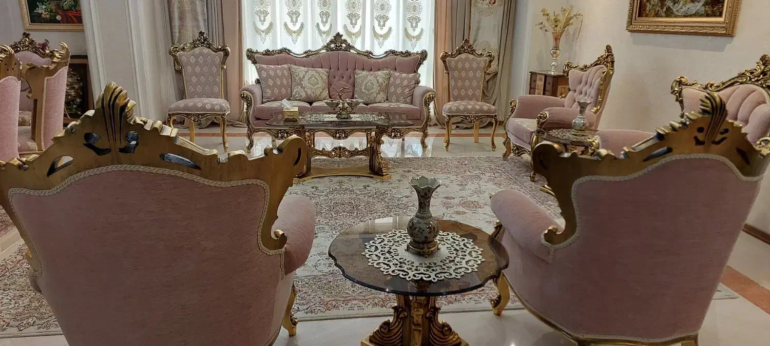 مبلمان استیل ۷ نفره و میزنهارخوری ۸نفره|مبلمان خانگی و میز عسلی|تهران, مرزداران|دیوار