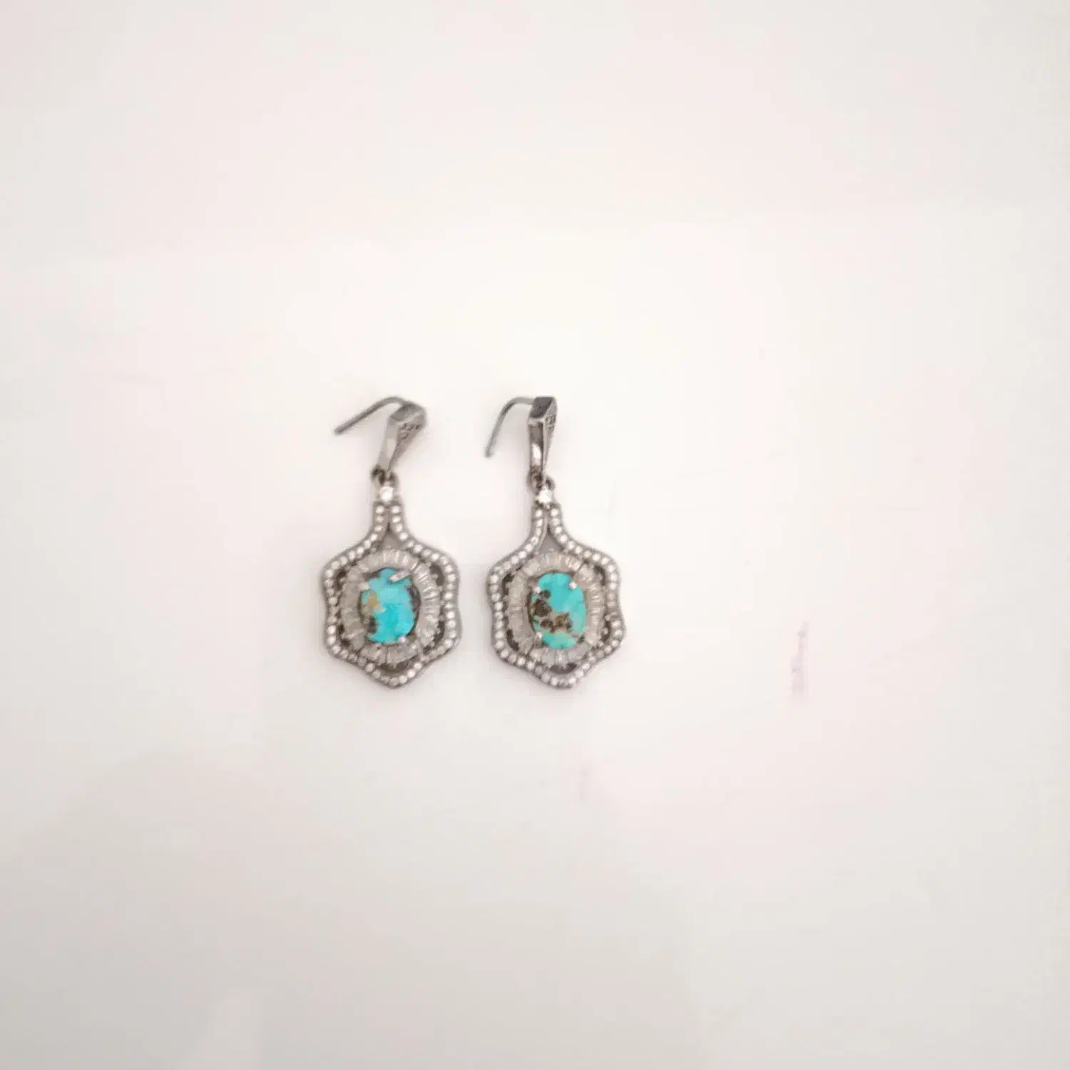 گوشواره نقره فیروزه|جواهرات|نیشابور, خیام|دیوار