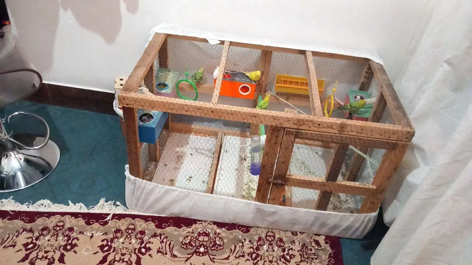 قفس چوبی بزرگ مناسب هر پرنده ای|لوازم جانبی حیوانات|خرمشهر, |دیوار